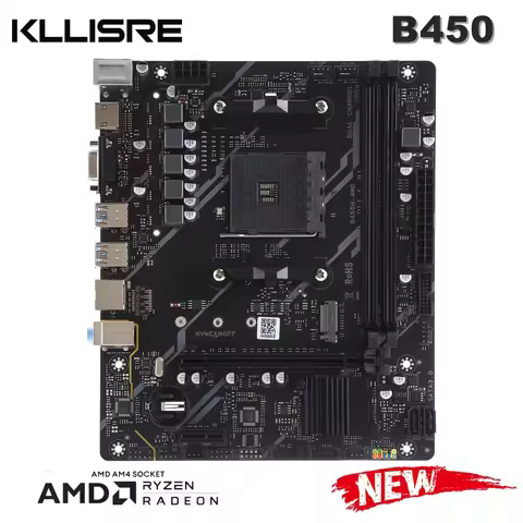 Kllisre B450 B450M motherboard dual-channel DDR4 Supports Ryzen AM4 CPU SATAIII M.2 NVME
