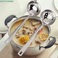 JUNYUE88WL 6pcs Kitchen Utensil Set, Stainless Steel Long Handle Soup Spoon Set, Durable Gold/Silver