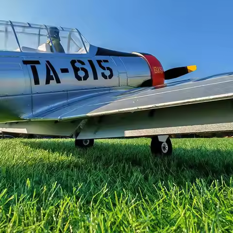 Dynam AT-6 Texas 1400mm Wingspan RC Aircraft PNP with Scalable Landing Gear 6-Channel WWII Model Boy