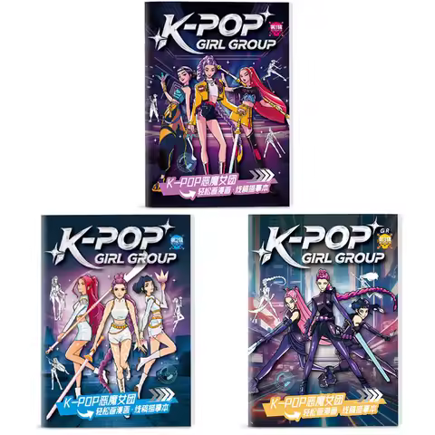 Anime Sketch Coloring Book Kids Line Drawing Painting Book Cartoon Character Outline Colouring Noteb