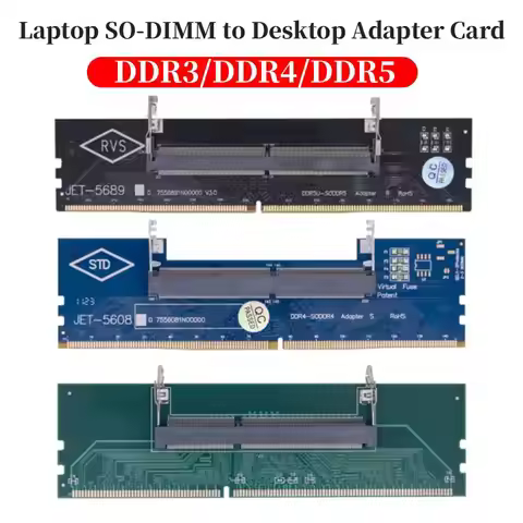 Laptop To Desktop SO-DIMM To PC DIMM Card DDR3 DDR4 DDR5 Memory RAM Memory Adapter Gaming Laptop RAM