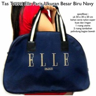 Tas travel bag Elle Paris tas pakaian pria wanita tas mudik liburan ukuran jumbo