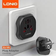 LDNIO Korea EU Plug Adapter 2500W Travel Adapter Converter High Quality Universal Socket AU US UK CN