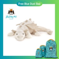 JELLYCAT ตุ๊กตา 100% ของแท้  Snow Dragon 50CM/66CM