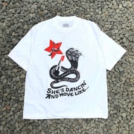 NARA T-SHIRT - KRAZY BRAZY T-SHIRT - TS WHITE SHE'S DANCING AND MOVE LIKE 24s Thick