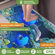 Dsm - Raja - Diatomite Kitchen Mat Character Motif 2In1 120X40Cm & Short 60X40Cm / Foot Mat /