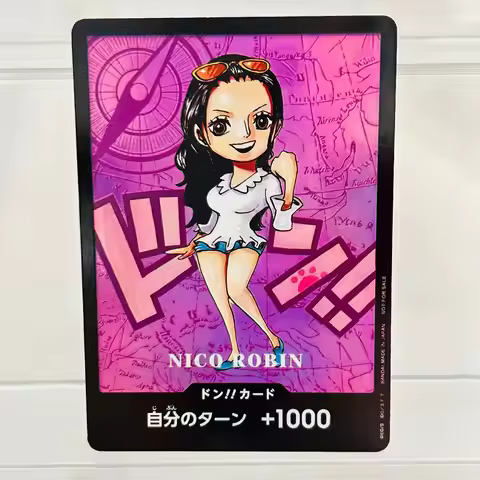 One Piece Nico Robin Japanese DIY Card with Holographic Texture, Perfect Condition Premium Anime Col