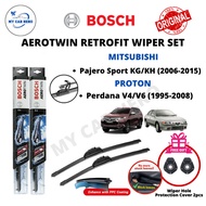 BOSCH Aerotwin Retrofit U Hook Wiper Set for Mitsubishi Pajero Sport (KG/KH) 2006-2015 / Proton Perd