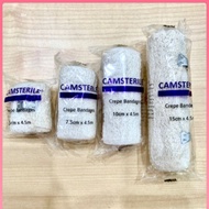 Camsterile Crepe Bandages (5cm x 4.5m / 7.5cm x 4.5m / 10cm x 4.5m / 15cm x 4.5m)