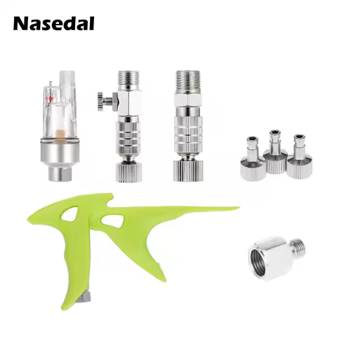 Nasedal 1/8" Air Filter Airbrush Airflow Adjustment Control Valve Coupling coupler for Air Brush air