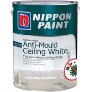 Nippon Paint Odourless Anti-Mould Ceiling White (1L) Odourless Stain Resistant Fast Drying