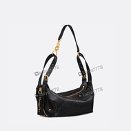 D-Journey Dumpling Bag Underarm Bag M2416 Black Oil Wax Skin 260413