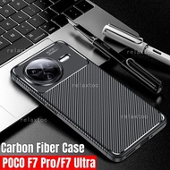 Carbon Fiber Casing For Xiaomi POCOF7 Poco F7 Pro Ultra F7pro F7Ultra PocoF7pro PocoF7Ultra 5G Matte