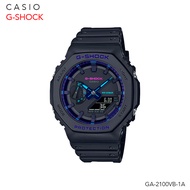 นาฬิกา Casio G-SHOCK Carbon Core Guard นาฬิกาข้อมือผู้ชาย สายเรซิ่น รุ่น GA-2100 GA-2100VB-1