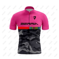 2024 BERRIA Men New Breathable Short Sleeve Cycling Summer Jersey Outdoor Riding Bike MTB Clothing