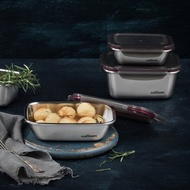 Cuitisan 酷藝師 304可微波抗菌不鏽鋼質感保鮮盒 花神系列