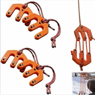 2-piece lifting pulley system, hunting gear hoisting system, crane pulley set, portable multipurpose