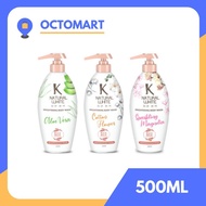 K NATURAL WHITE Sabun Mandi Cair Botol 500ML Knatural Bodywash Body Wash Pembersih Badan Bottle Pump