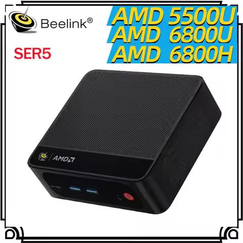Quiet Cooling Fan Beelink AMD Ryzen R5 5500U Mini PC R7 6800H 6800U Desktop Gaming Computer SER5 MAX