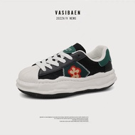 【Official】VASIBAEN รองเท้าแตะผู้หญิงหัวหอยก้นหนารองเท้าสีขาวน่าเกลียดรองเท้ากีฬาลำลองรองเท้าผ้าใบ  D