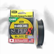 BRAIDED LINE, DUEL HARDCORE SUPER 8 150YDS (CAMO)
