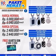 Best Seller Paket Hemat 4 Kalung Kk Liforce Stone