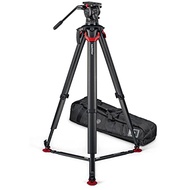 Sachtler aktiv10T 100mm Fluid Head with flowtech 100 Carbon Fiber Tripod and Ground Spreader