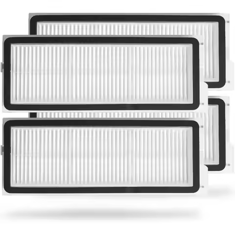 4Pcs HEPA Filter for Roborock Qrevo MaxV S Plus Pro Curv S5X Edge S5A QV35A Washable High Efficiency