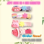 GET 4 CHILDREN'S CHARACTER HAIR CLIPS CONTAINS 4 - CUTE HAIR CLIPS - BABY HAIR CLIPS