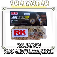 PROMO🔥RK 415H 428H ORING KLO CHAIN RANTAI ORING RK JAPAN 132L Y15 RS RXZ SRL RFS RANTAI MOTOR CHAIN