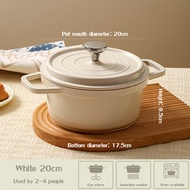 Enamel pot with Lid Enamel Saucepan 20cm/ 24cm Casserole Pot Non Stick Periuk Enamel Big Capacity Ov