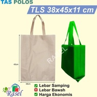 38x45x11 cm Tas Kain Spunbond Goodie Bag Kantong Goody polos souvenir
