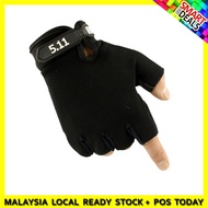 [READY STOCK]5.11 Half Finger Anti-Slide Glove 511 Tactical Combat Outdoor Ride