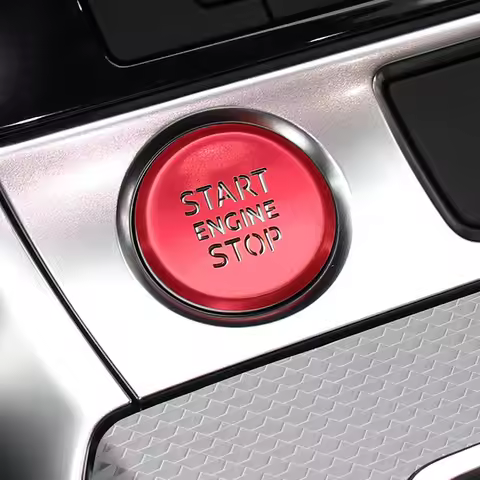 Engine Start Stop Button Decorate Sticker For Audi A6 C8 A7 4K 2019-2024 Avant Allroad Quattro Car S
