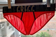 GREGG HOMME 絕版 紅色 三角內褲 透視 See Through not GX3 EGDE  比堅尼 Bikini M Size