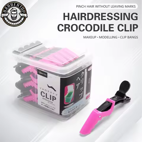 30pcs/Box Barber Hair Clips Hairdressing Clamps Claw Hair Sectioning BlackPink Clip For Salon Hairst