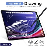 2PCS Matte Frosted Write Painting PET Soft Film For Samsung Galaxy Tab S9 Plus S 9 Ultra S9+ 5G/WiFi Screen Protector Not Glass
