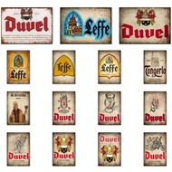 Duvel leffe Orval Tin Signs Belgium Metal painting Bar PUB Decor WX2