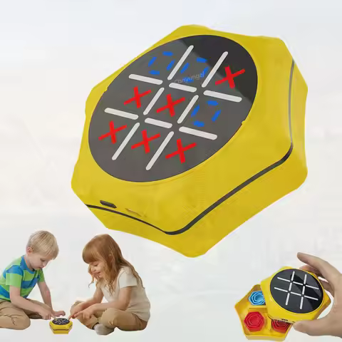5 in 1 AI Electronic XO Tic Tac Toe Game Portable Brain Chess Travel Games Puzzle Educational Toys G