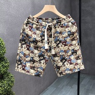 Retro American Hip-Hop Men's Basketball Graphic Shorts Quick-Dry Mesh Beachwear Summer Street Fashio