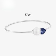 TOUS White Gold Slave Bracelet, Iolite And Cultured Pearl Ivette Suitable For Women Birthday Gift Va