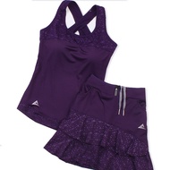 2020 NEW Lotus leaf Tennis skirts Women's Sport Short Yoga High Elastic Waist Stretch Skirt Shorts Female Tennis Skort