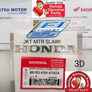 Pgm F1 Emblem Original Honda Ahm F1 Logo Rare Item