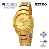 [Aptimos] Seiko 5 SNKL86K1 Gold Dial Men Automatic Watch