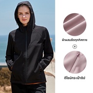 จี๊ป | เสื้อแจ็คเก็ตผู้หญิง Jeep Outdoor Windproof Hooded Jacket Autumn Winter Waterproof Soft Shell