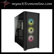 Corsair iCUE 5000X RGB Tempered Glass Mid-Tower ATX PC Smart Case - Black