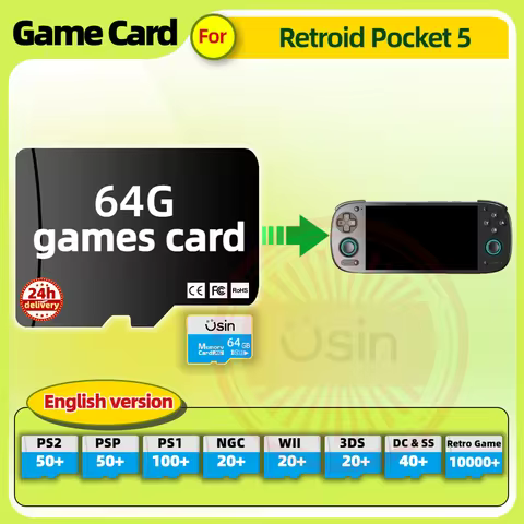 Memory Game Card For Retroid Pocket 5 RP5 4 Pro English version Retro PS2 PSP Games Android Gaming p