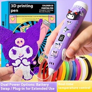 Kids 3D Pen Low Temperature - Safe 3D Doodler Pen for Girls, Creative Stereo Graffiti Pen Ideal as B