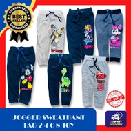 [TERMURAH DI SHOPEE] jogger cartoon seluar track budak perempuan seluar track budak lelaki jogger pa