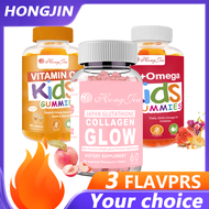 OMEGA + DHA / Vitamin C Gummies /Glutathione gummy vitamins for kids Supplement 60 Gummies
